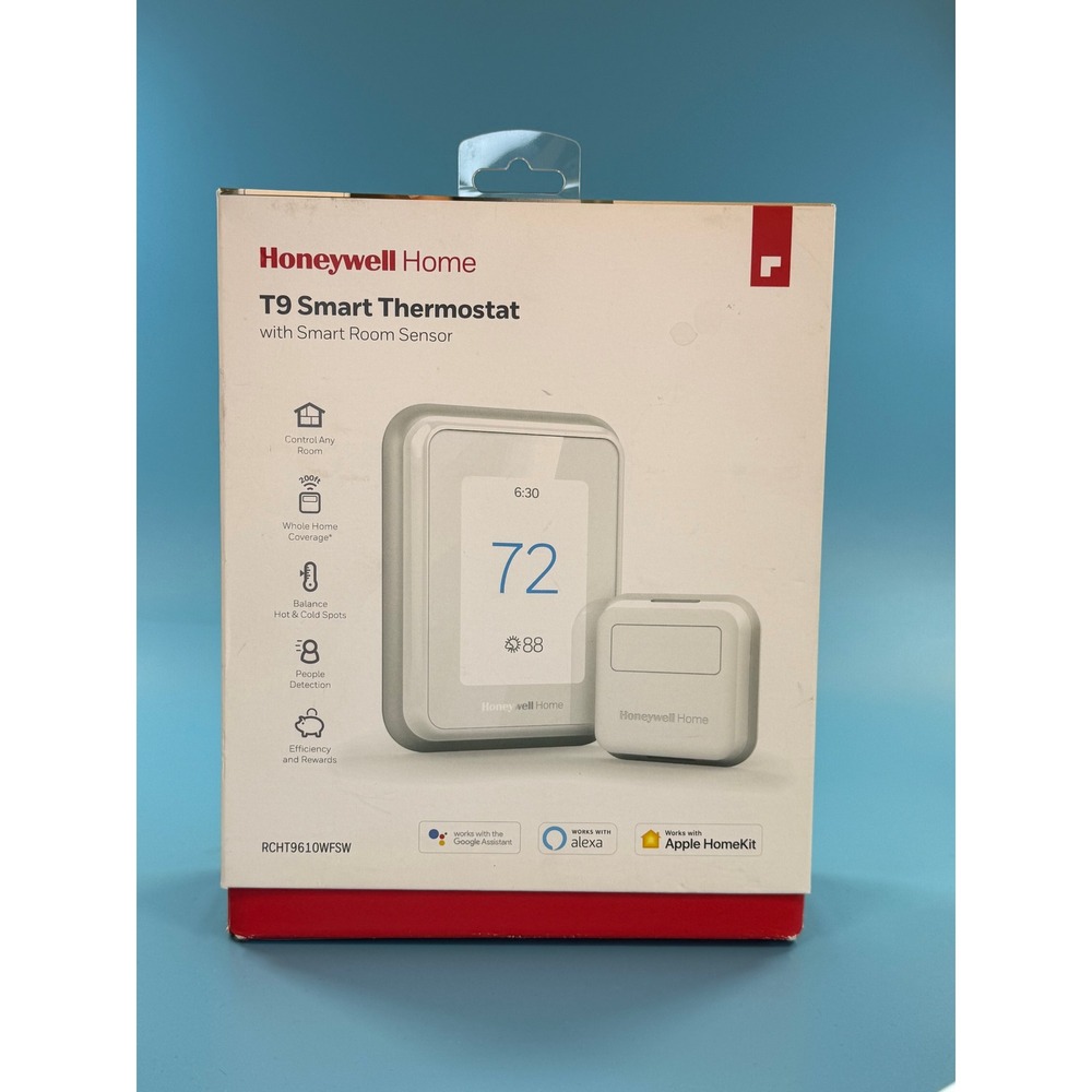 Honeywell Home T9 Smart Thermostat RCHT9610WFSW — New — Smart Room Sensor